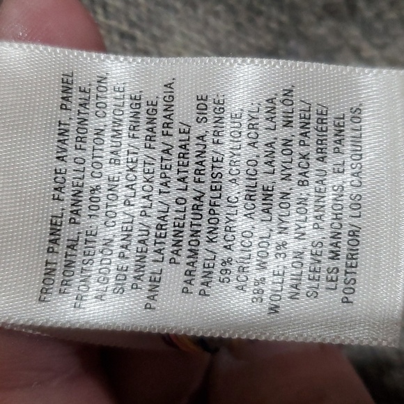 Sleeping on snow anthropologie grey floral fringed open front cardigan - Picture 7 of 9